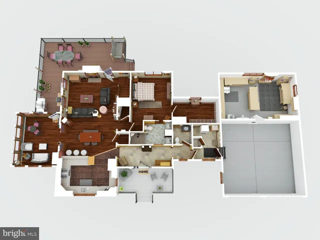 a view of a lake from a balcony