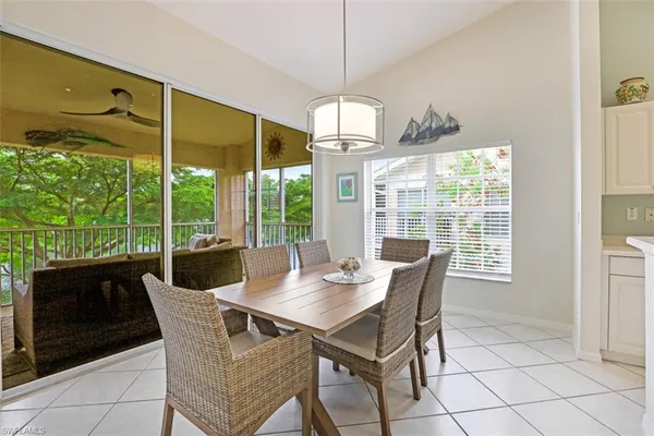 a view of a dining room and livingroom view