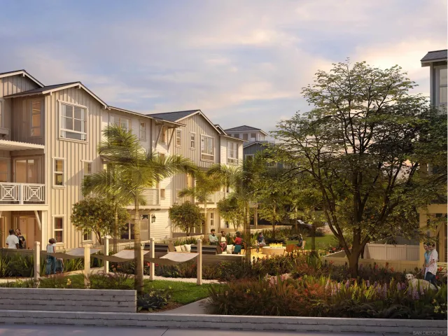 a view of residential houses