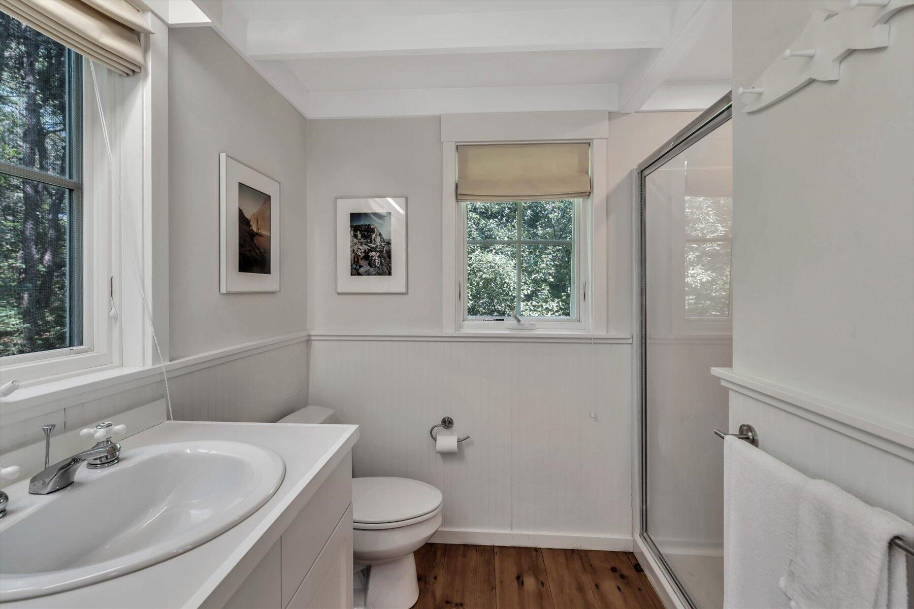 16 Tom's Hill Road Truro, MA 02666 - Photo 11 of 27 a bathroom with a sink toilet and shower