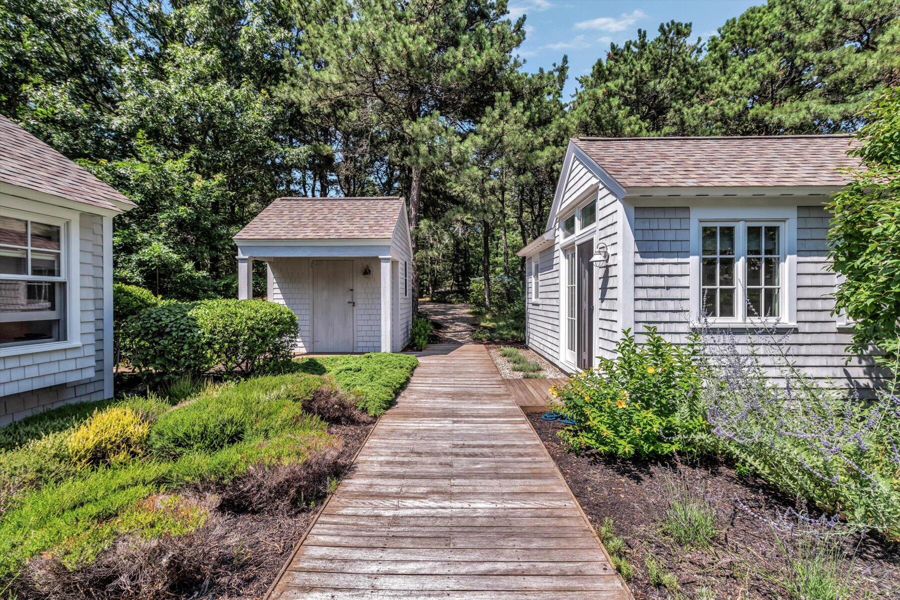 16 Tom's Hill Road Truro, MA 02666 - Photo 19 of 27 a view of a pathway with a house