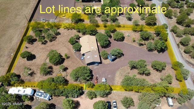 703 Backwoods Trail Lakeside, AZ 85929 - Photo 2 of 31 Overhead approximate lot line
