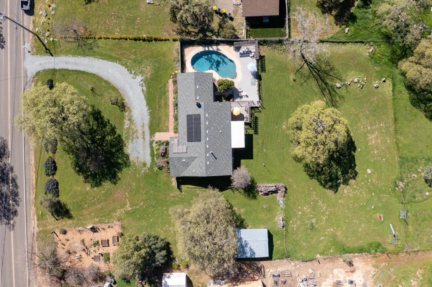 6980 Crystal Boulevard El Dorado, CA 95623 - Photo 19 of 49 an aerial view of a house with a yard