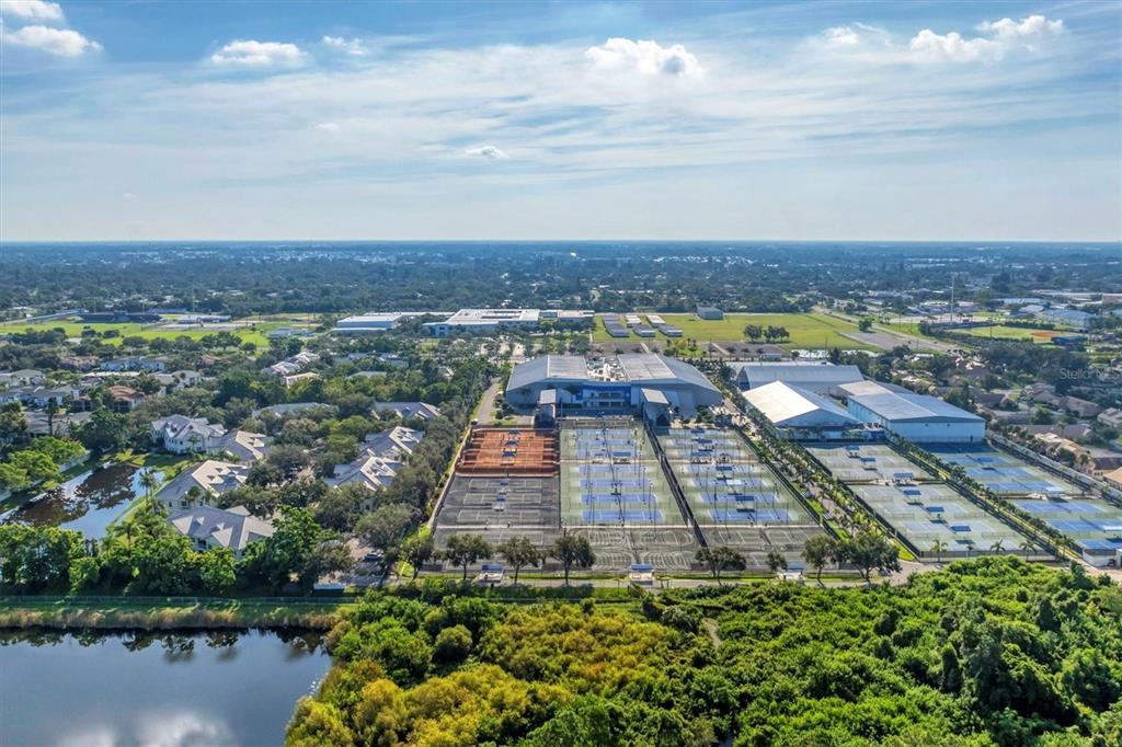 5425 46th Court West Bradenton, FL 34210 - Photo 38 of 39 an aerial view of a house with a lake view