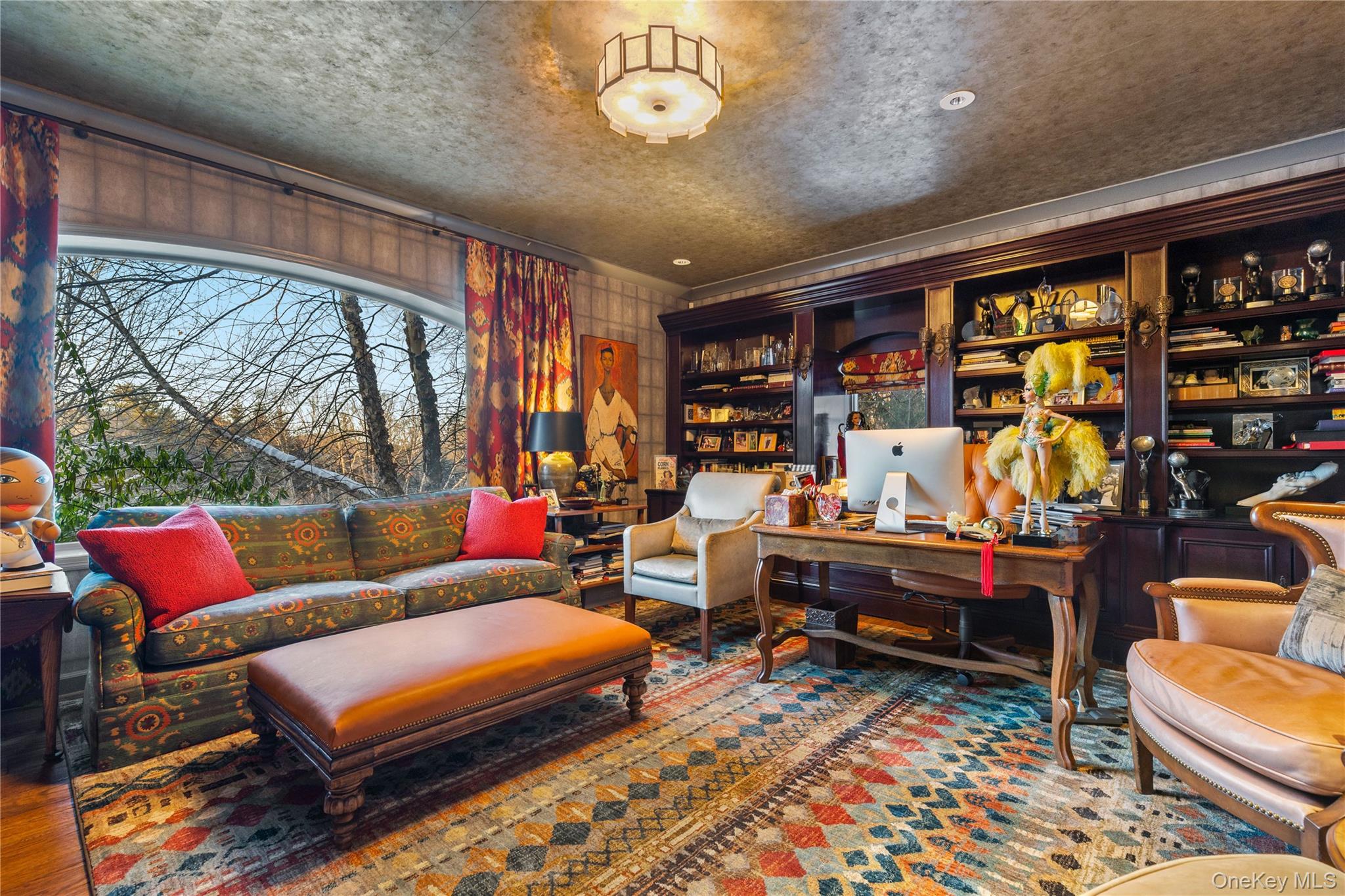 150 Old Farm Road North Chappaqua, NY 10514 - Photo 7 of 44 a living room with furniture a rug and a large window
