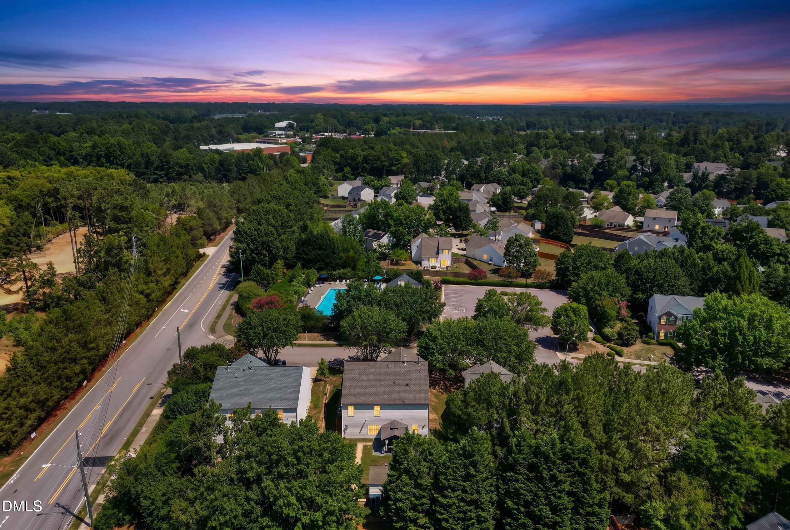 5304 Seaspray Lane Raleigh, NC 27610 - Photo 44 of 45 DRONE BACK VIEW