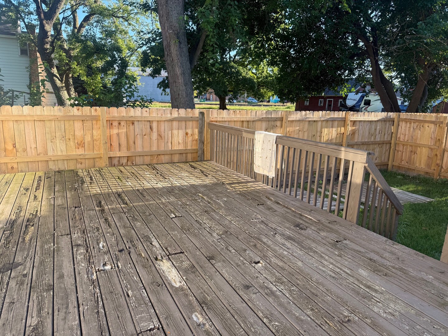 10-12 South Somonauk Road Cortland, IL 60112 - Photo 26 of 29 a view of a backyard with wooden floor