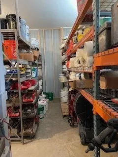 a view of storage and utility room