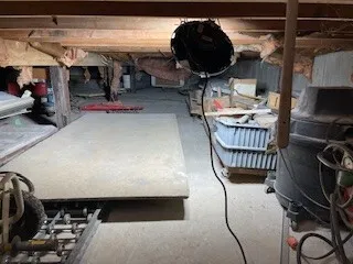 a room with lots of storage and utility