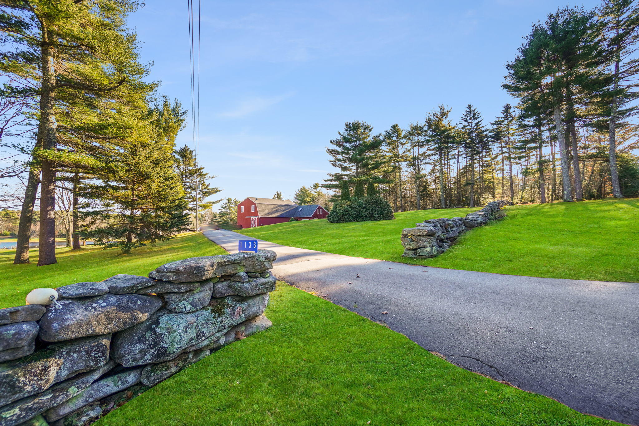 1133 Highway 32 Round Pond, ME 04564 - Photo 9 of 38 Stone wall entry