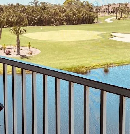 a view of ocean from a balcony
