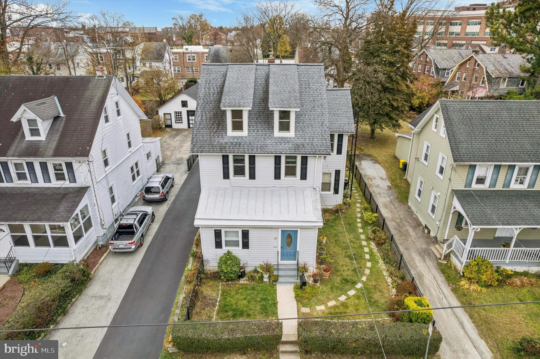 27 South Merion Avenue Bryn Mawr, PA 19010 - Photo 17 of 26 Aerial view of property and driveway