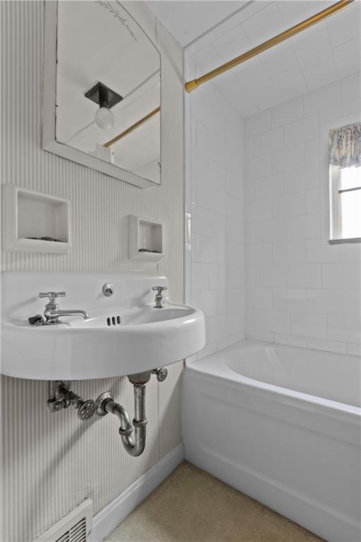 694 Valleyview Road Pittsburgh, PA 15243 - Photo 46 of 50 a bathroom with a sink and mirror