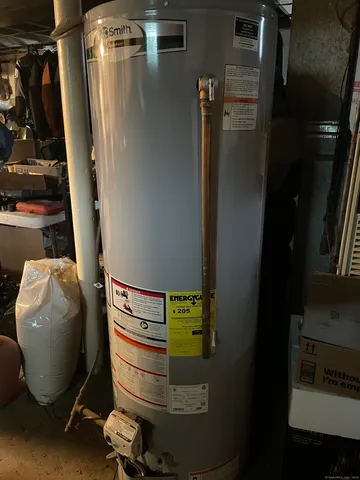 a picture of water heater room