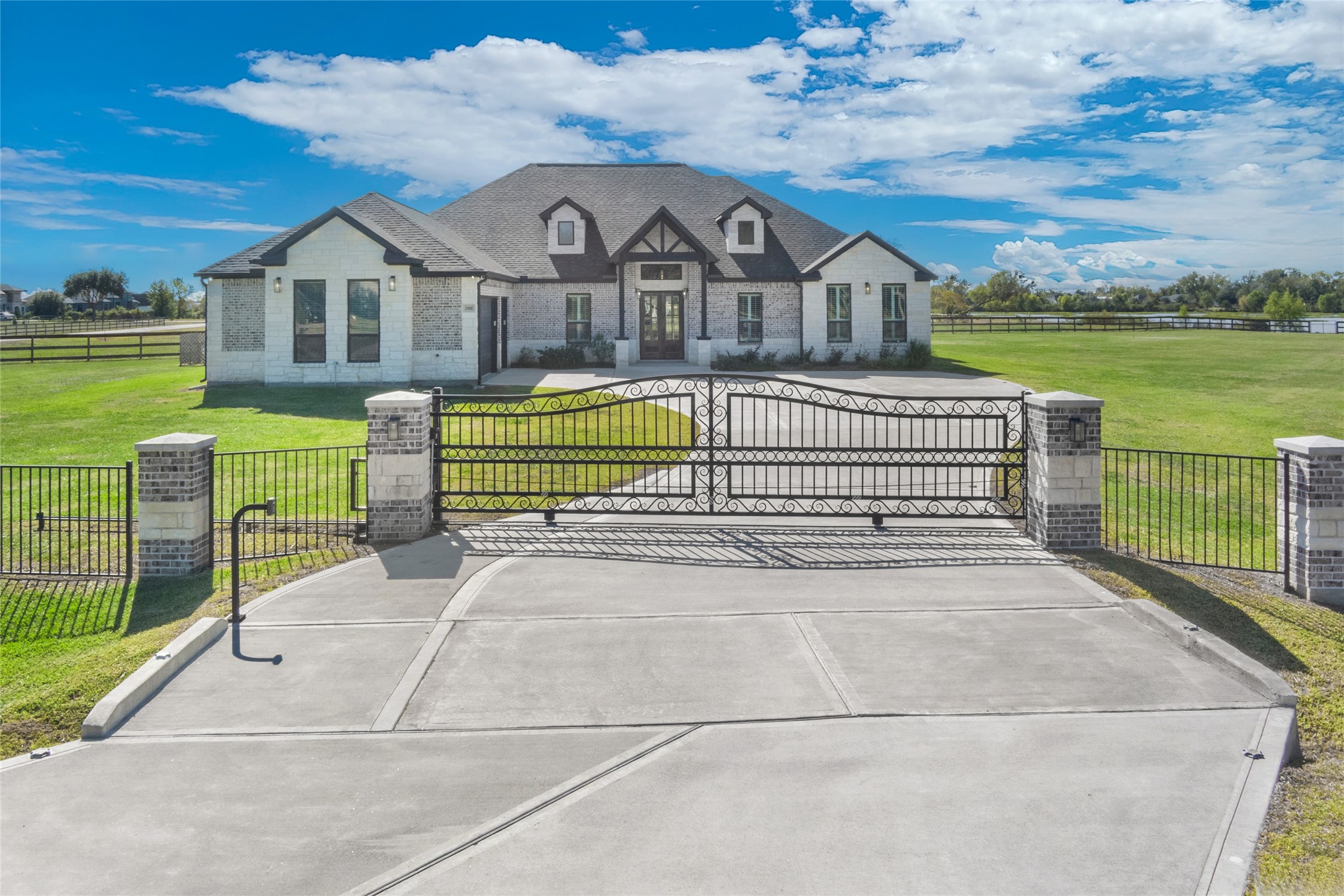 22010 Chenango Lake Drive Angleton, TX 77515 - Photo 1 of 43 a view of a house with a garden