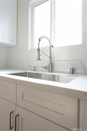 a close view of sink and tap