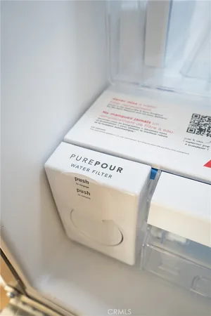 a close view of washer and dryer