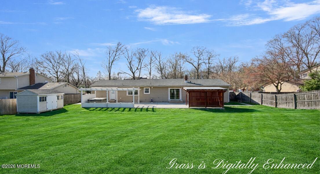 481 Tennent Road Morganville, NJ 07751 - Photo 34 of 43 Digital__Suburban backyard with serene p