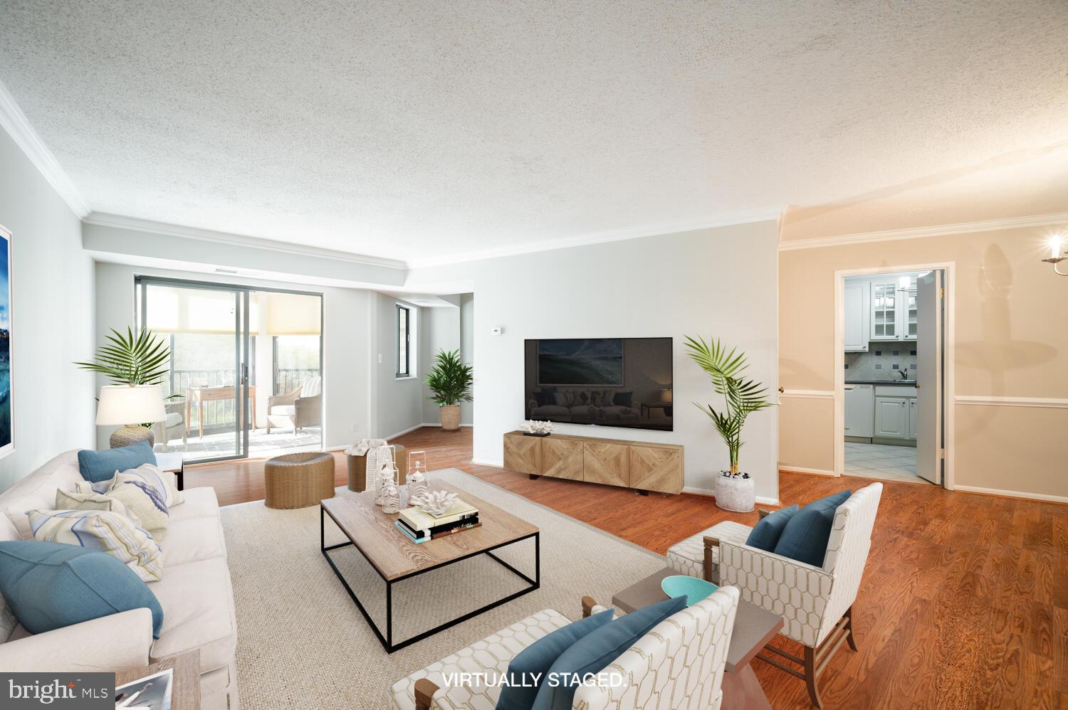 5904 Mt Eagle Drive, Unit 903 Alexandria, VA 22303 - Photo 8 of 45 Living Room virtually staged