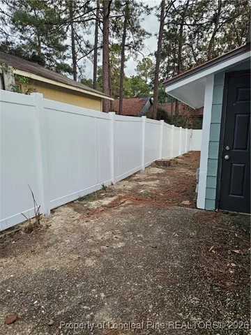 a backyard of a house