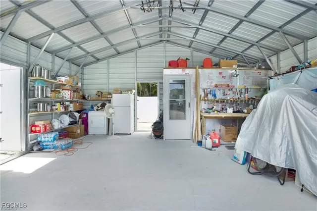 a view of storage and utility room