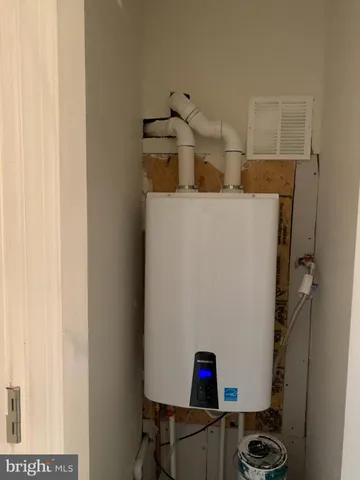 a room with storage and utility