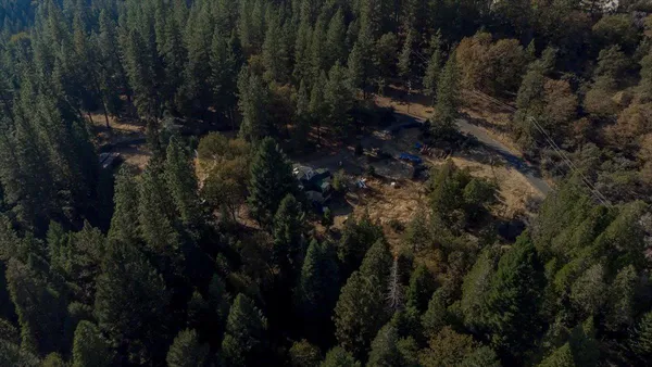 a backyard of a house