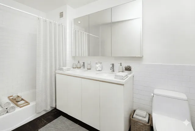 a workspace with furniture and a bookshelf