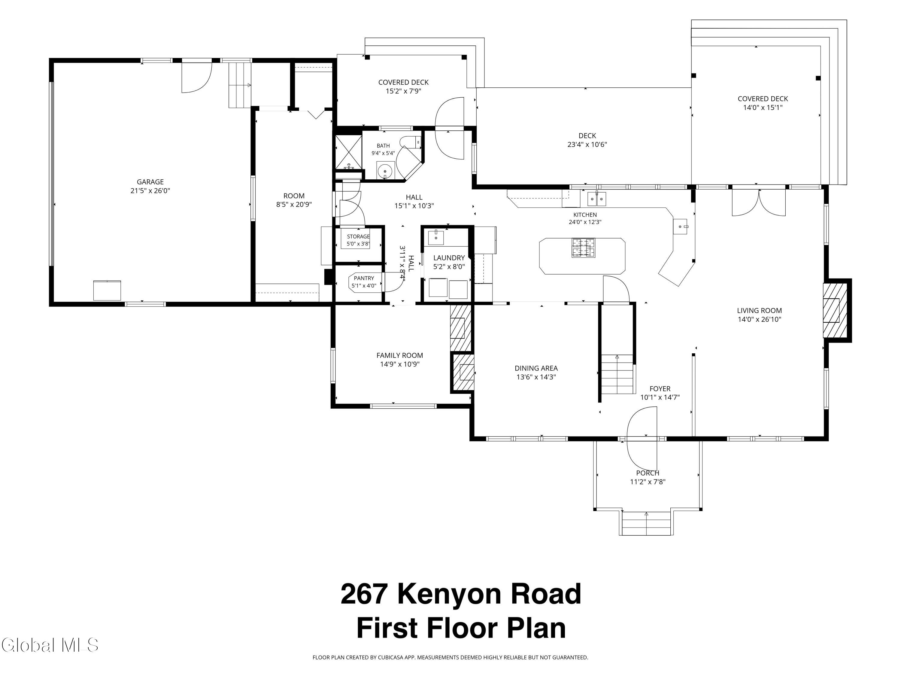 267 Kenyon Road Greenwich, NY 12834 - Photo 79 of 80 267 kenyon first floor plan