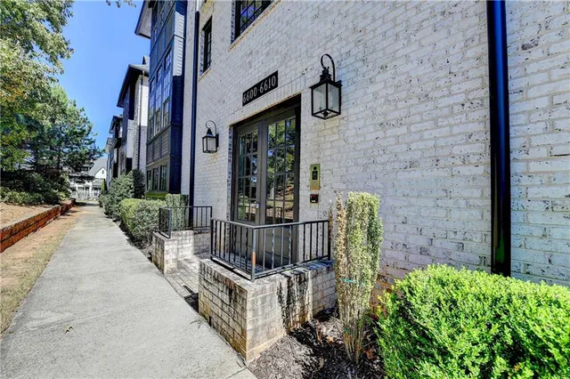 a view of a porch with furniture