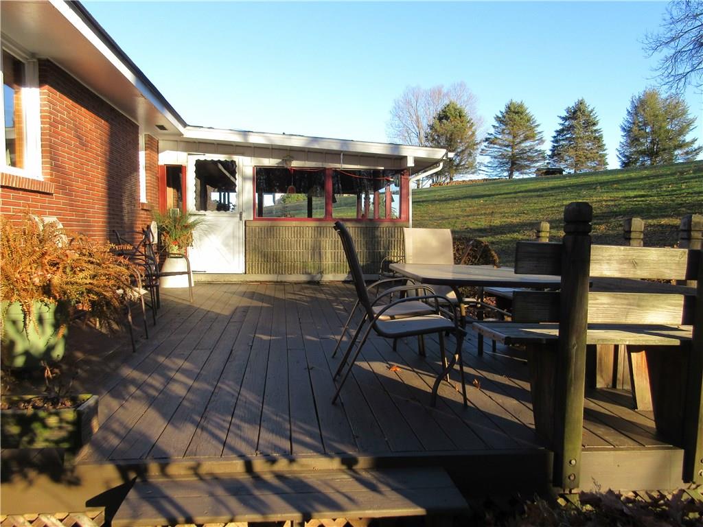 174 Elliott Road Sarver, PA 16055 - Photo 22 of 25 large 23 x 13 ft deck for outdoor entertaining and enjoying the open surroundings.