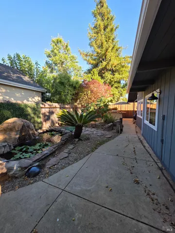 a view of outdoor space deck and mountain view