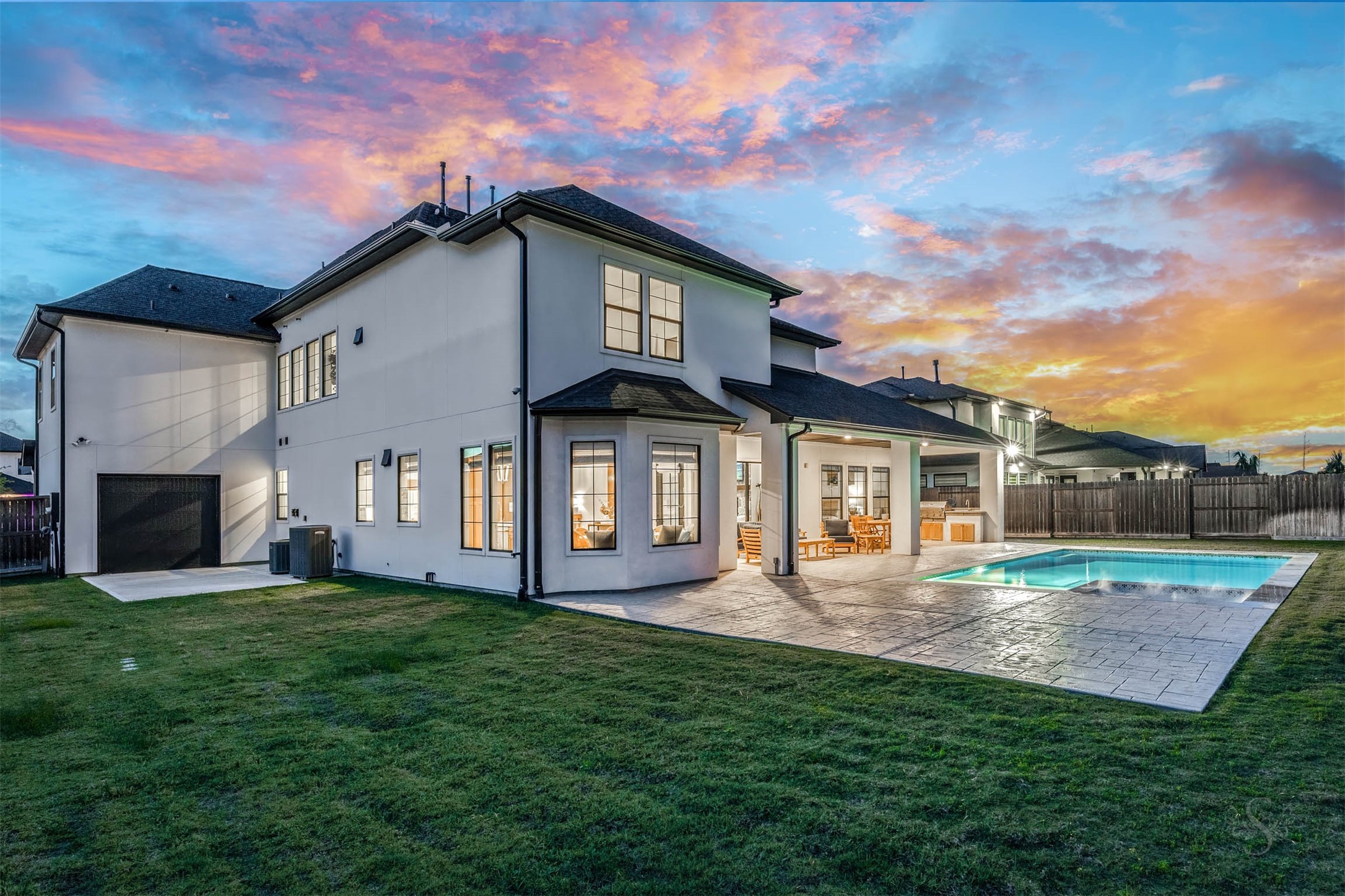 27919 Indigo Ridge Drive Fulshear, TX 77441 - Photo 44 of 50 a front view of a house with a yard and garage