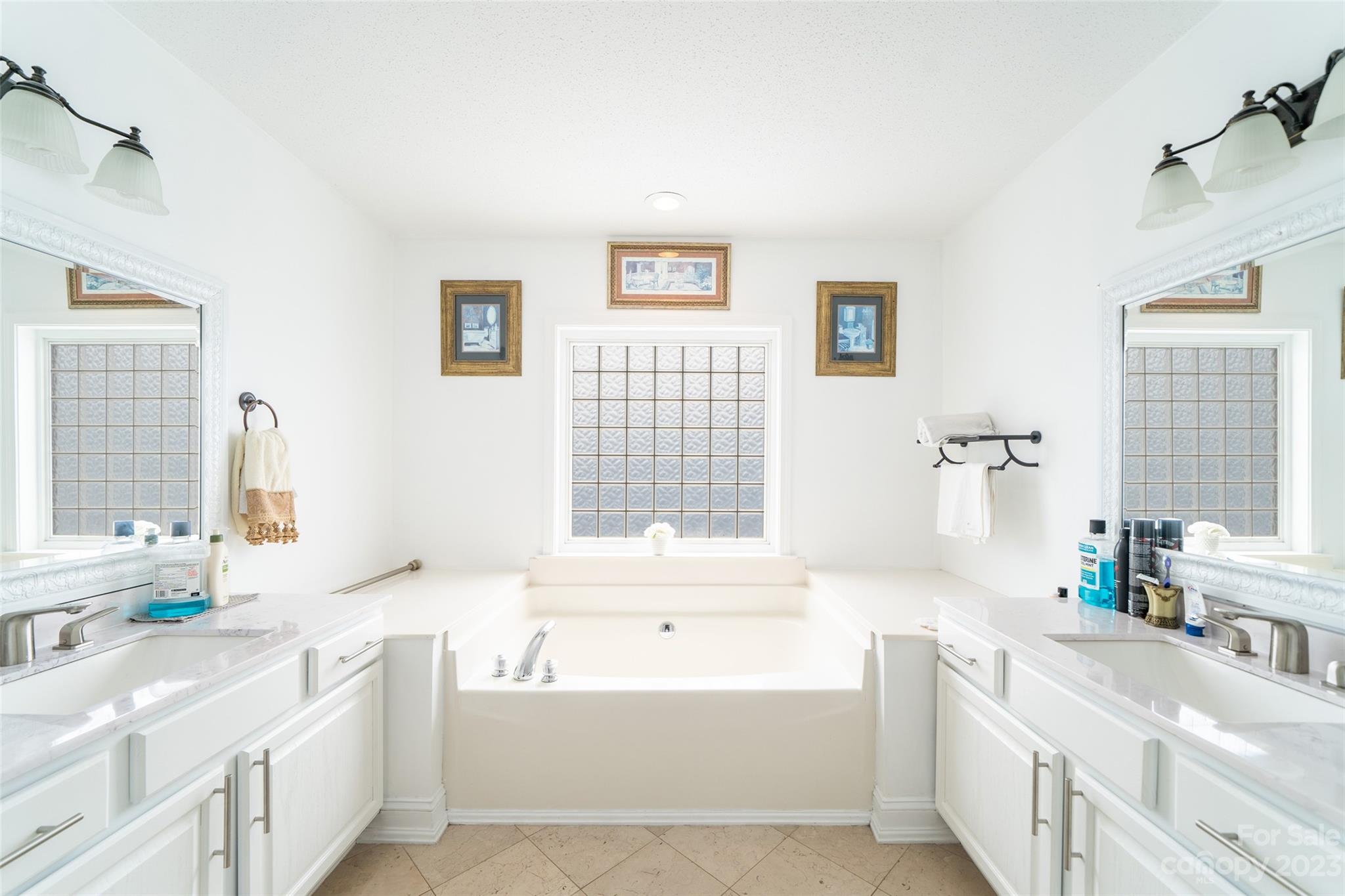67 Walnut Crest Road Fletcher, NC 28732 - Photo 19 of 36 a bathroom with a tub a sink and a window