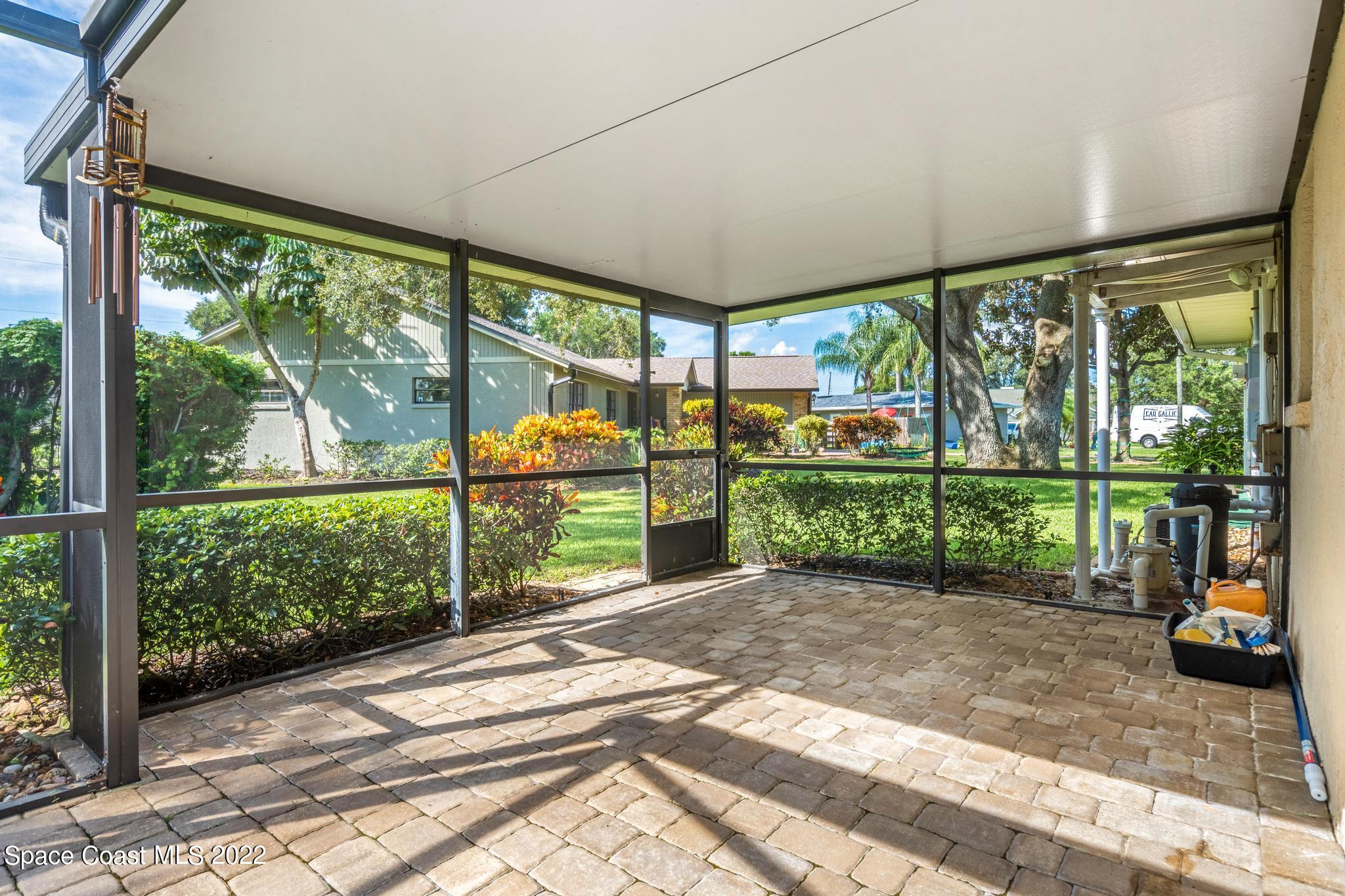3770 Laurette Road Merritt Island, FL 32952 - Photo 41 of 57 Paved Screened In Deck