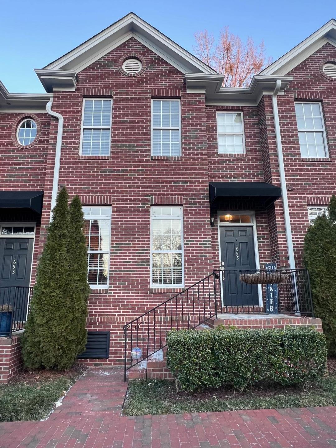 a front view of a house