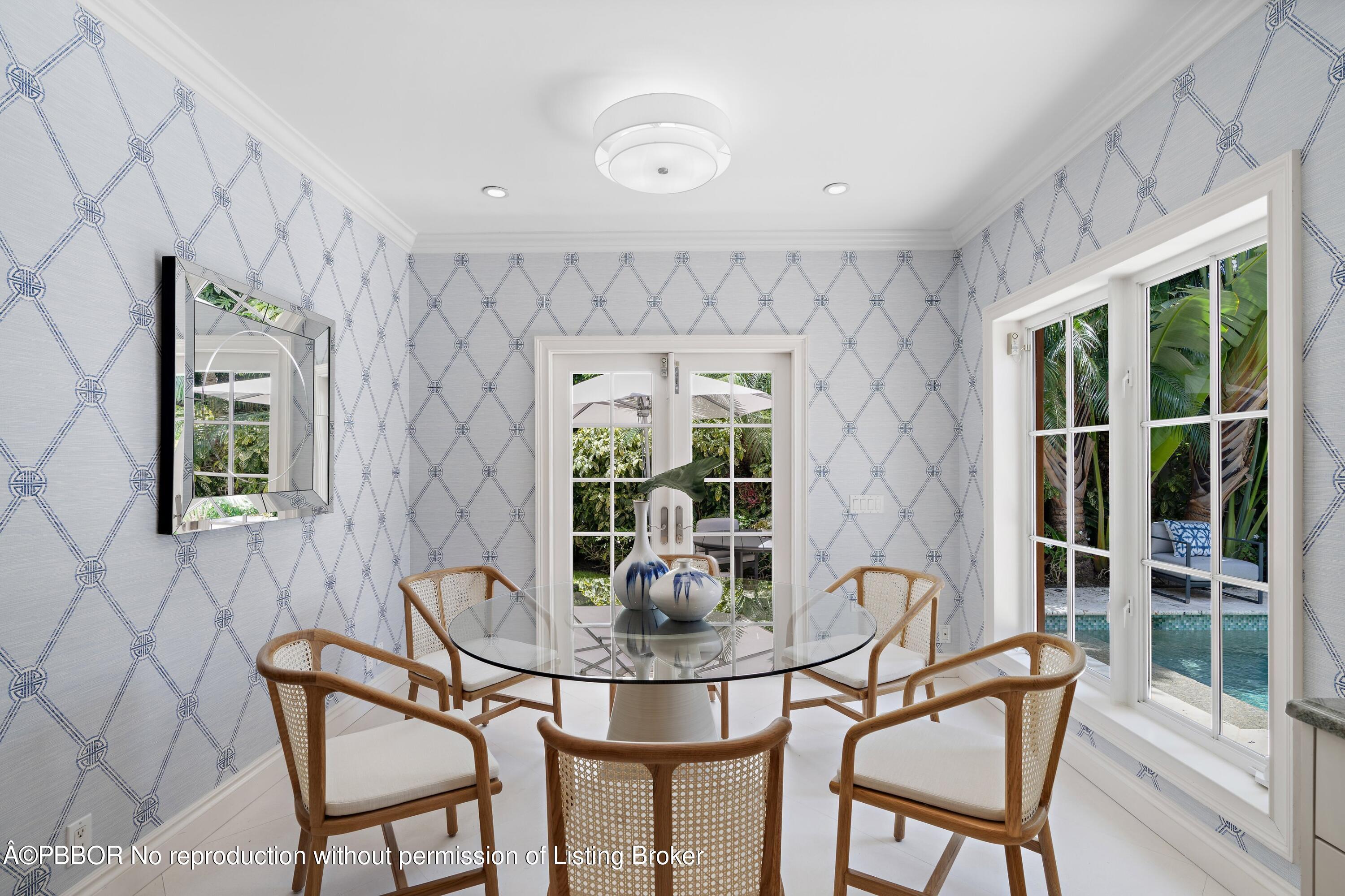 265 List Road Palm Beach, FL 33480 - Photo 12 of 26 a dining room with furniture and window