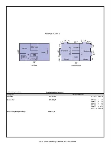 $1,350 | 4108 Rye Street, Unit D, Metairie, LA 70002