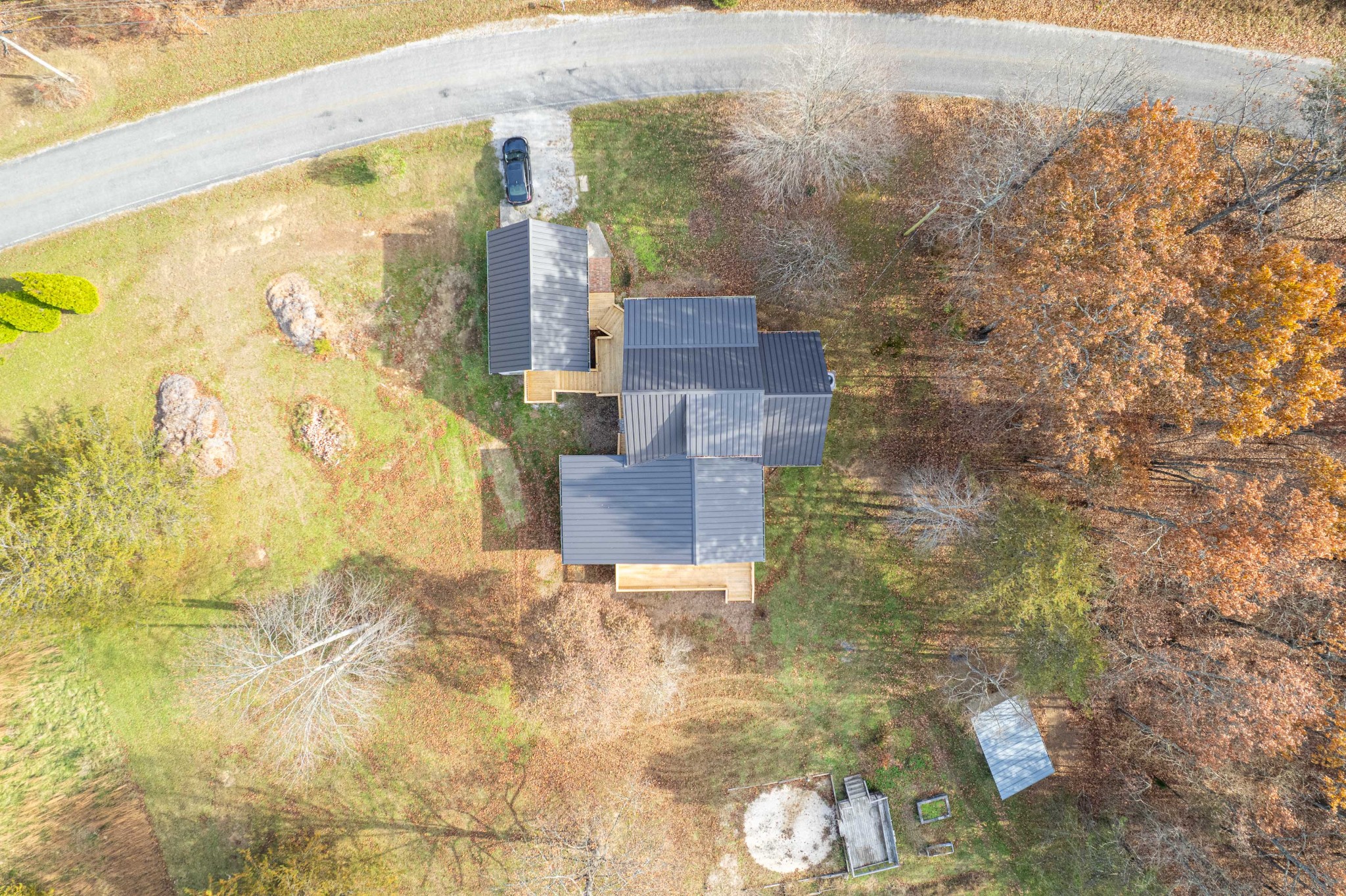 163 Monteagle Falls Road Monteagle, TN 37356 - Photo 30 of 35 a aerial view of a house with a yard