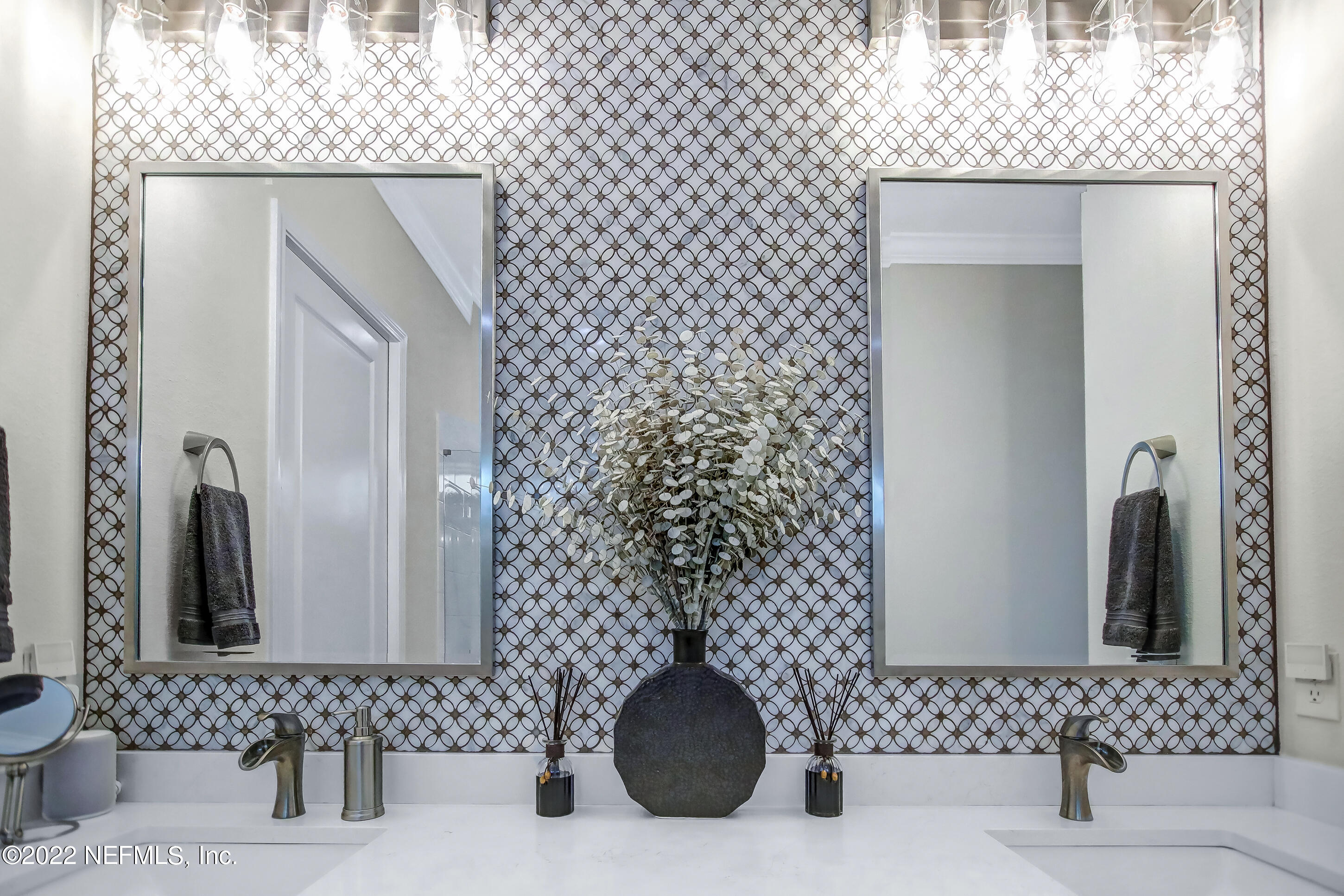 Marble Tiled Owner's Bath
