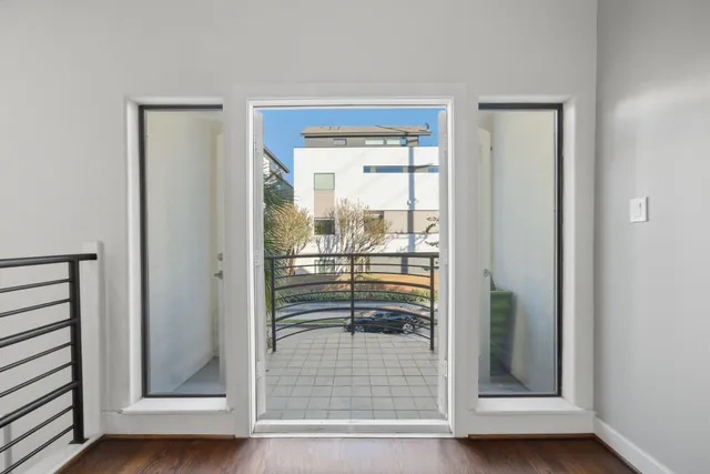 a view of an entryway door