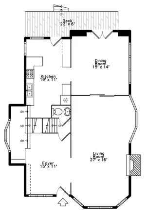 a view of a black and white photo