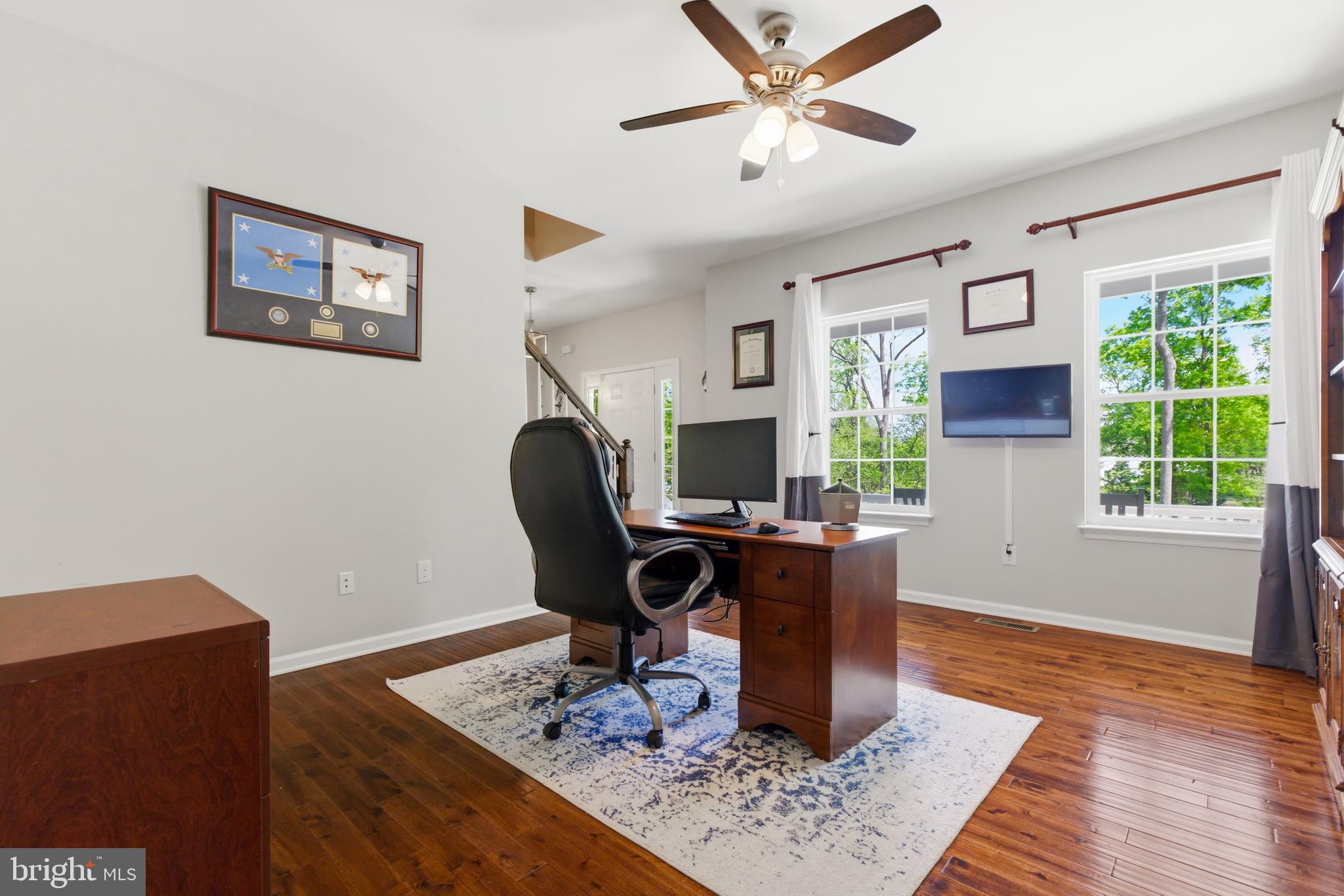 6324 Vint Hill Road Warrenton, VA 20187 - Photo 18 of 103 a workspace with wooden floor