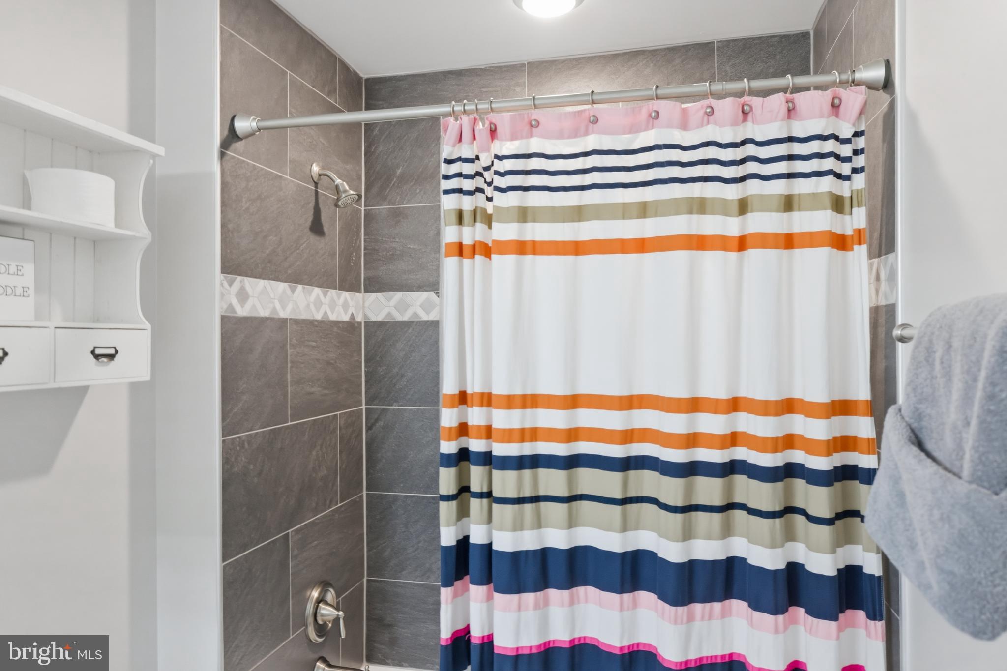 6324 Vint Hill Road Warrenton, VA 20187 - Photo 58 of 103 a bathroom with a sink and a shower curtain