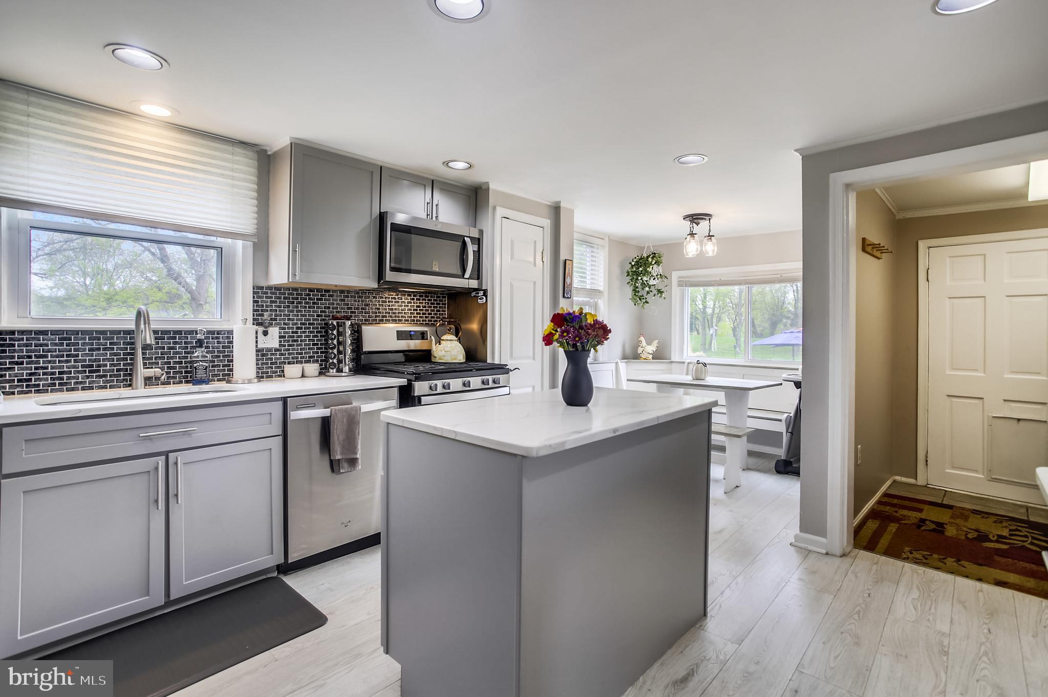 105 Nelson Road Baltimore, MD 21208 - Photo 7 of 51 Renovated Kitchen with Quartz Island