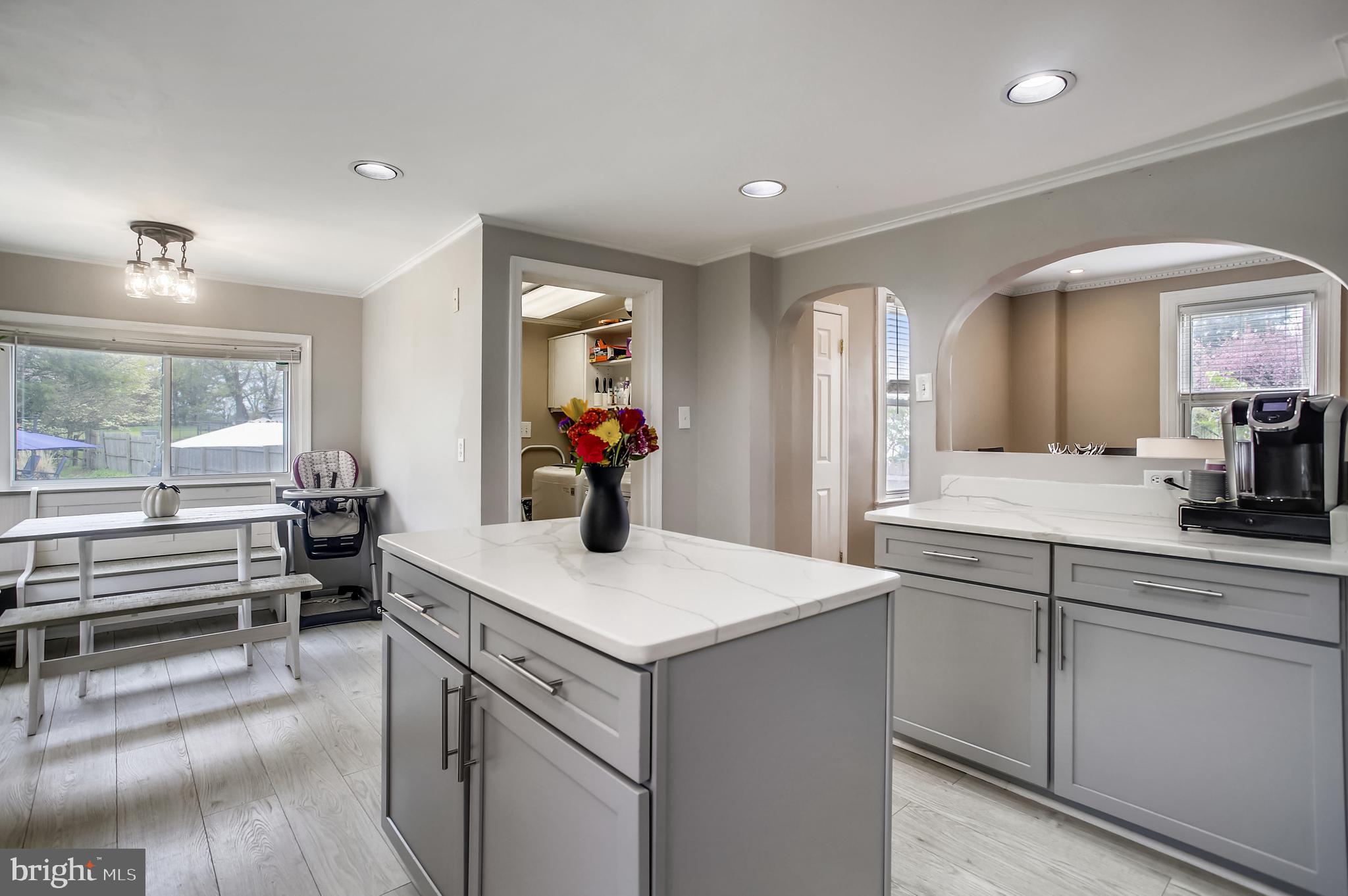 105 Nelson Road Baltimore, MD 21208 - Photo 8 of 51 Kitchen with Island & Breakfast Nook