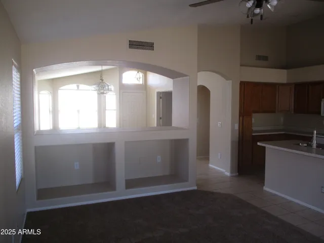 a view of an empty room