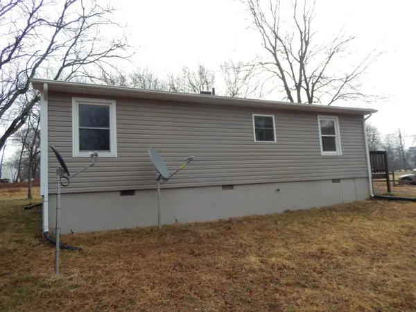 a backyard of a house