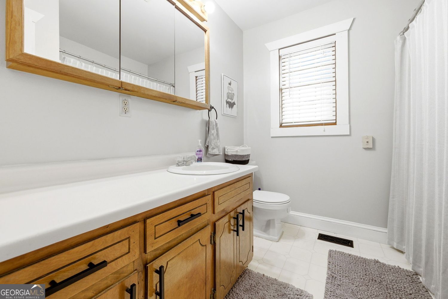 1193 Black Road Cleveland, GA 30528 - Photo 11 of 15 a bathroom with a sink a toilet and a window