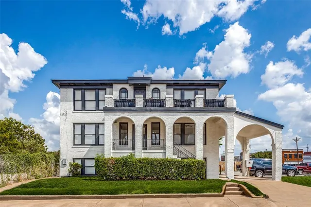 a front view of a house